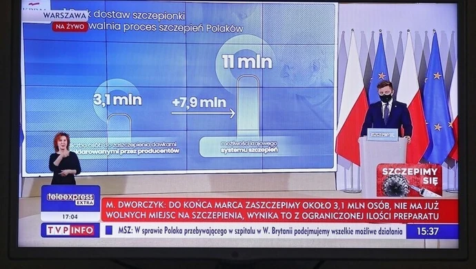 Dworczyk: w tej chwili nie ma już wolnych terminów szczepień; apelujemy do seniorów, by nie szli do przychodni