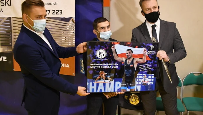 Mistrz świata spotkał się z prezydentem i młodymi zapaśnikami