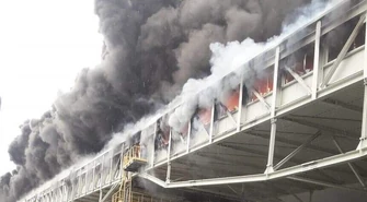 Potężny pożar na terenie Elektrowni Bełchatów [Aktualizacja]