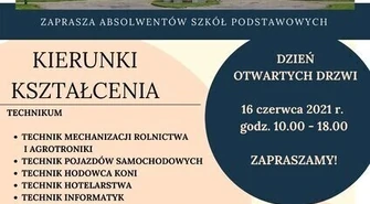 Zespół Szkół CKU w Wolborzu, 16 czerwca zaprasza na Dzień otwartych drzwi.