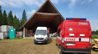 Strażacy z Rozprzy pojechali z darami do Nowej Białej