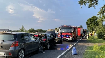 Groźny wypadek na DK91