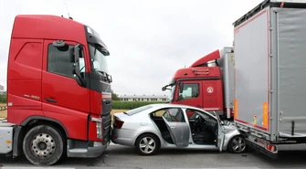 Cztery samochody zderzyły się w Rękoraju