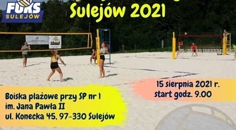 Amatorski turniej siatkówki plażowej w Sulejowie