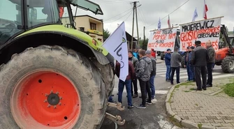 Rozpoczął się dwudniowy protest rolników w Srocku