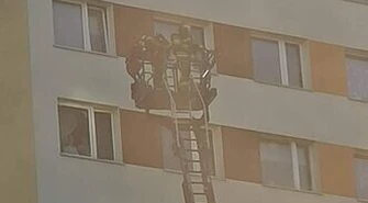 Pożar w wieżowcu na Słowackiego. Przyczyną podpalenie?