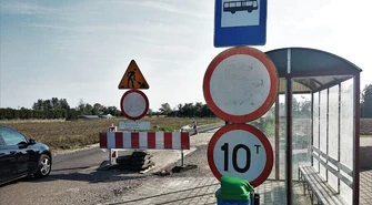 Droga zamknięta, a robotników nie widać