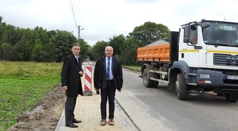 Remont drogi Aleksandrów-Rożenek