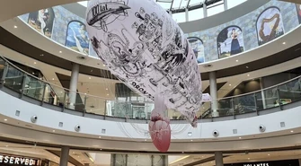 Sterowiec WOLNOŚĆ w Focus Mall w Piotrkowie