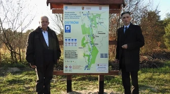 Oznakowanie szlaku wodnego Pilicy w gm. Aleksandrów