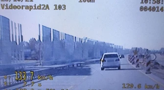 Pędzili ponad 100km/h przez plac budowy