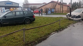 Kolizja w poblizu piotrkowskiego więzienia