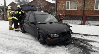 Zderzenie dwóch samochodów w Biskupiej Woli