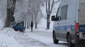 Po uderzeniu w drzewo trafił do szpitala