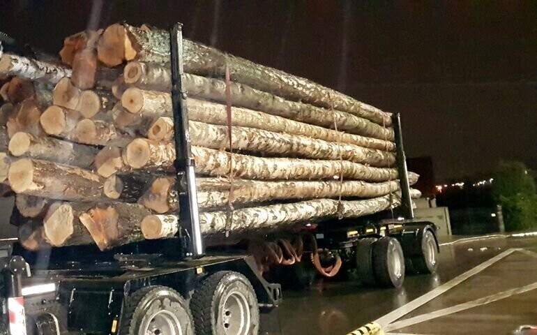 Przeładowane ciężarówki w Piotrkowie