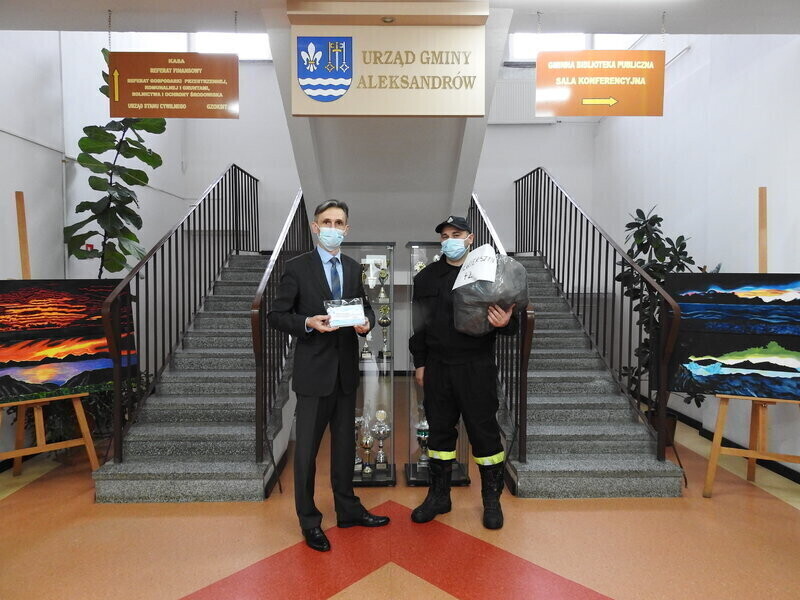 Maseczki dla mieszkańców Aleksandrowa