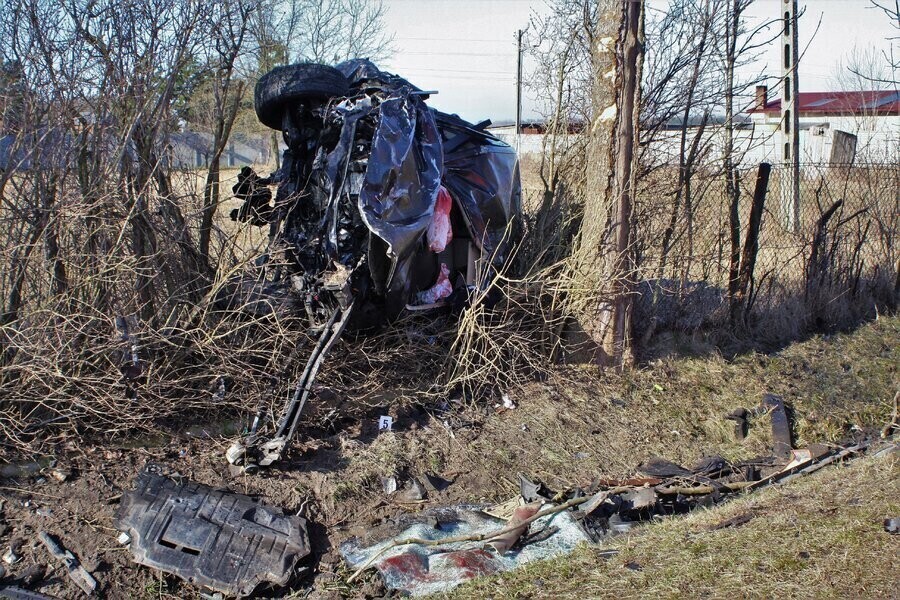 Śmiertelny wypadek w Kamocinie ZDJĘCIA