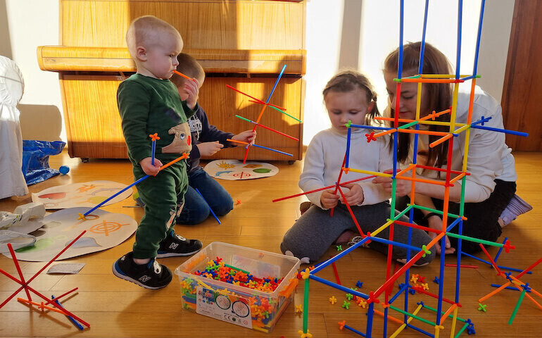 Spotkanie integracyjne dla uchodźców w Wolborzu