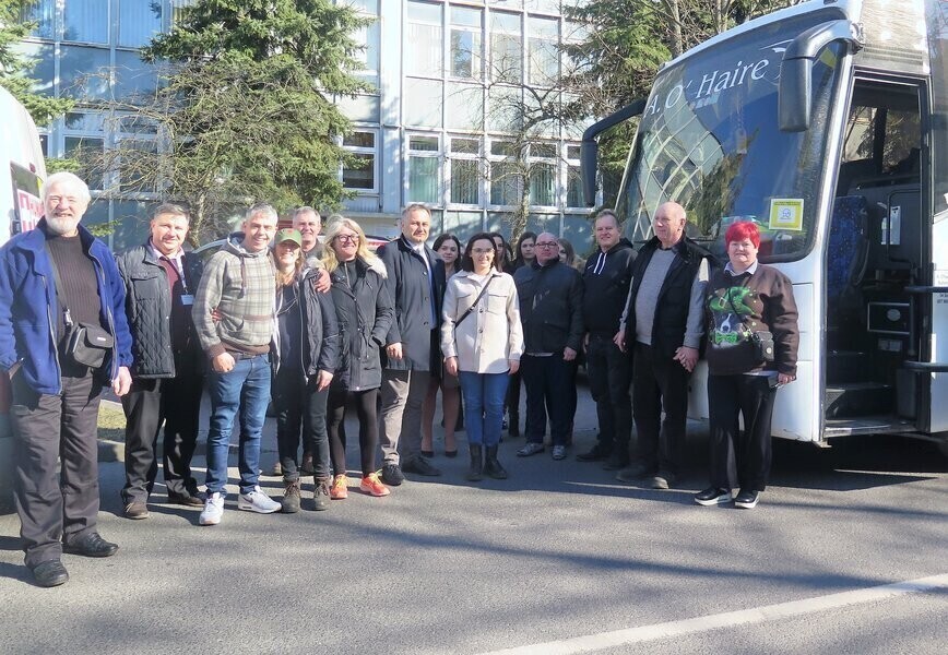 Przywieźli dary i zapraszają uchodźców do Irlandii