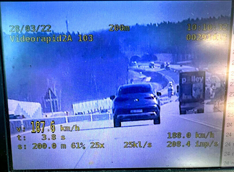 Przekroczył prędkość o blisko 90 kmh