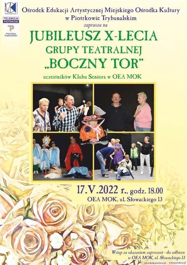 Jubileusz X-lecia grupy teatralnej BOCZNY TOR z OEA MOK