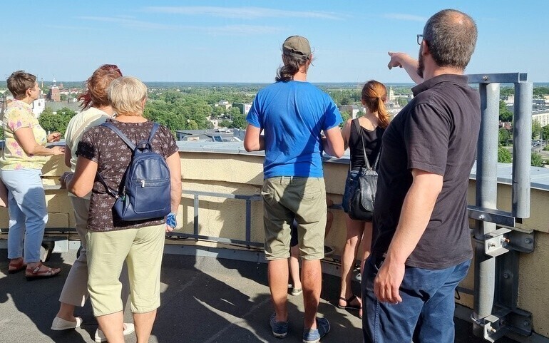 Oglądali Piotrków z Wieży Ciśnień DUŻO ZDJĘĆ