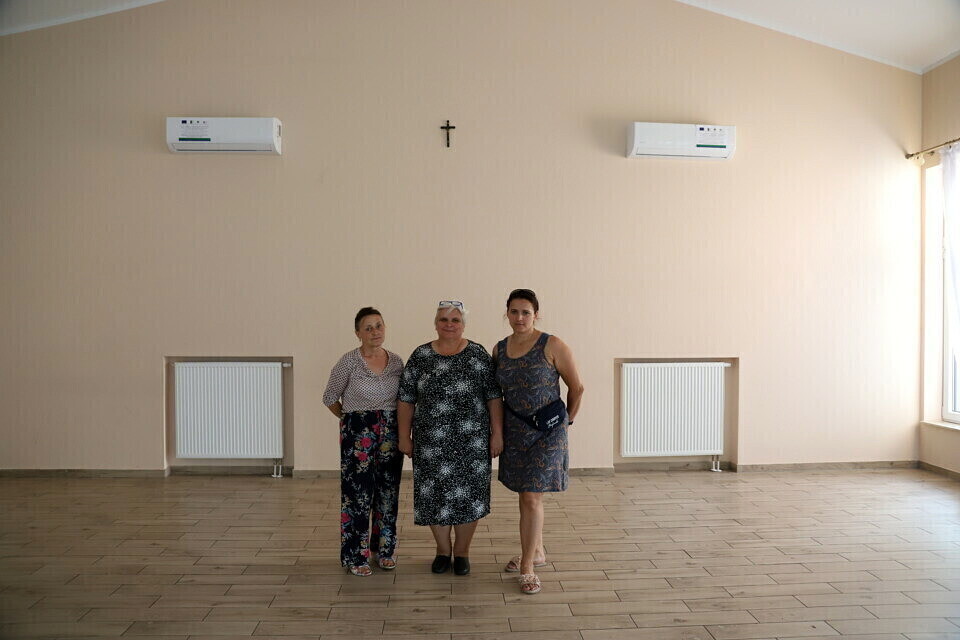 Dom Ludowy w Gąskach z klimatyzacją