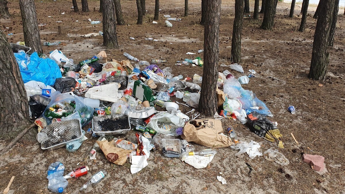 Śmieci nad zalewem. Właścicielowi grozi wysoka grzywna