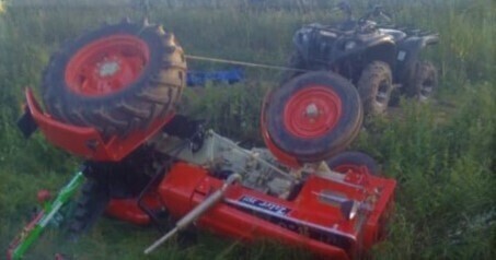 Przygniótł go ciągnik. Mężczyzna zmarł