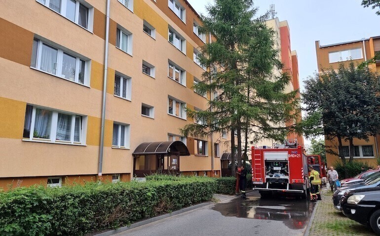 Dwa pożary w tym samym bloku wideo