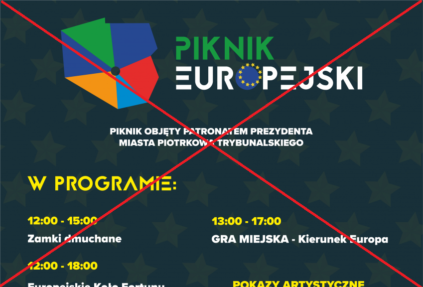 Uwaga Europejski piknik przełożony