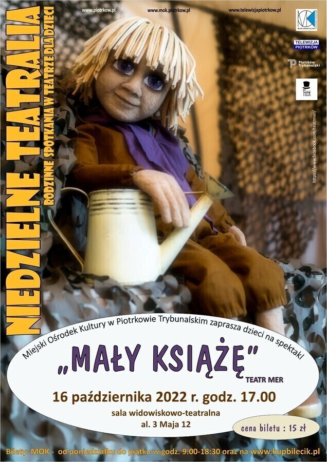 Kolejny spektakl z cyklu NIEDZIELNE TEATRALIA już 16 października