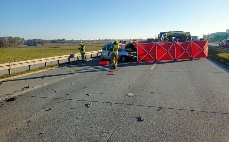 Jedna osoba zginęła w wypadku na ekspresówce