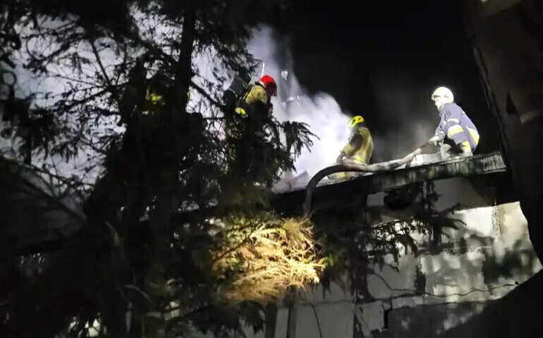 Pożar w domu w Nowej Wsi