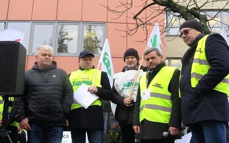 Protest rolników pod prokuraturą