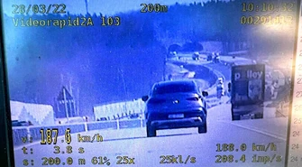 Przekroczył prędkość o blisko 90 km/h