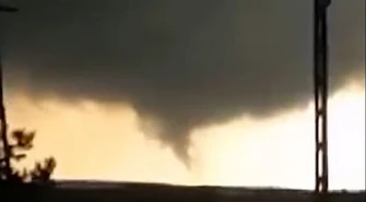 Trąba powietrzna w gminie Grabica [WIDEO]