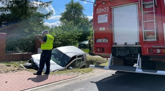 Samochód w rowie [ZDJĘCIA]