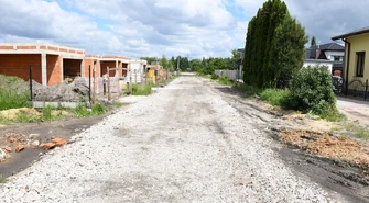 Tymczasowa droga na ul. Hortensji