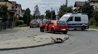 Zderzenie w Piotrkowie. Polna i Źródlana były zablokowane