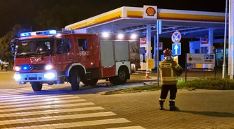 Poważny wyciek gazu na stacji paliw