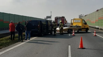 Kolizja na S8 pod Piotrkowem