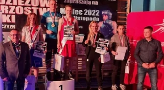 Julia Kabzińska na podium