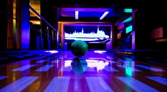 Strefa kibica w kręgielni w Piotrkowie w Avocado Bowling Club