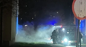 Pożar w bloku na Mieszka I