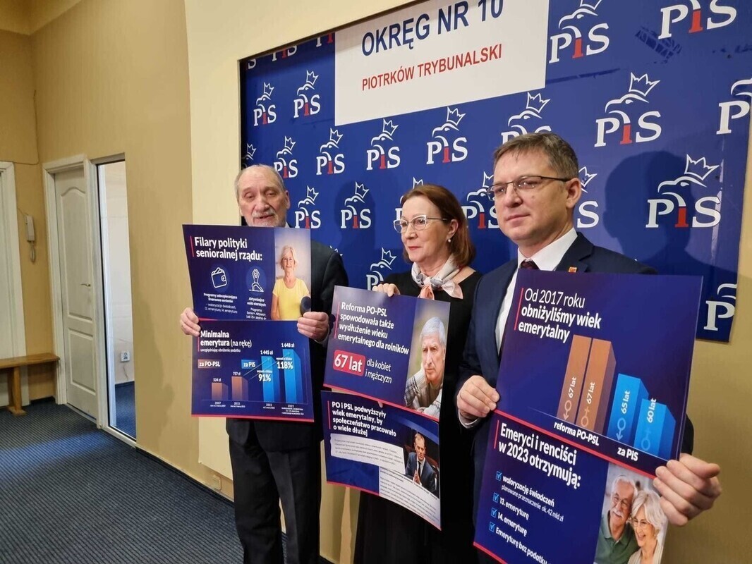 PiS mówi o emerytach i... wspomina czasy PO