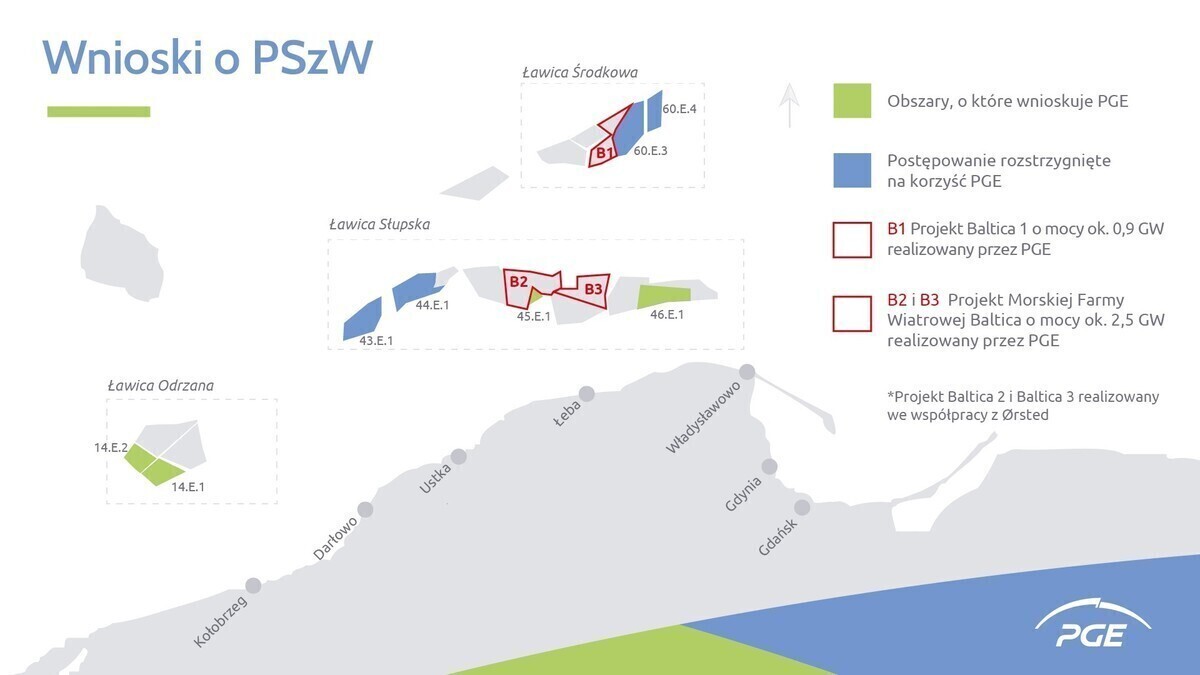 Stanowisko prezesa PGE Wojciecha Dąbrowskiego ws. rozstrzygnięcia dla morskich farm wiatrowych