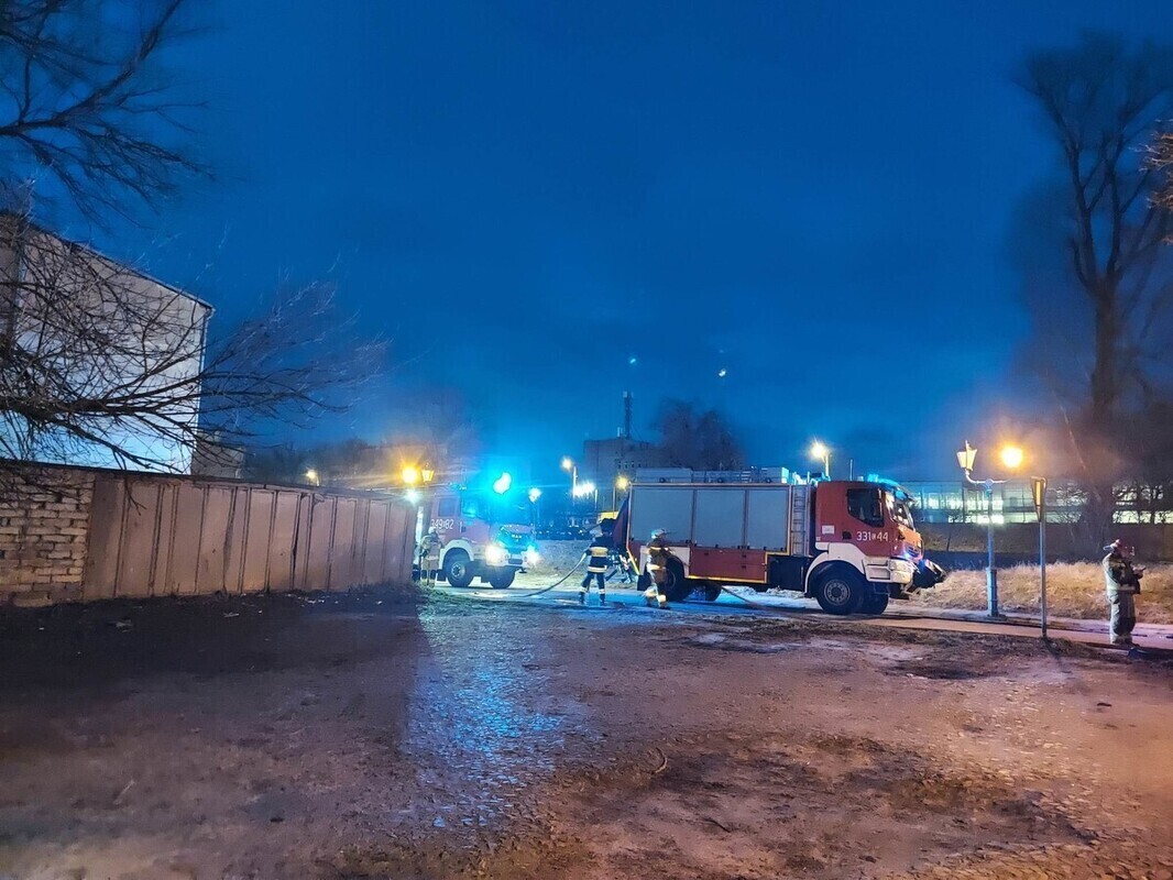 Pożar komórek lokatorskich na Starym Mieście