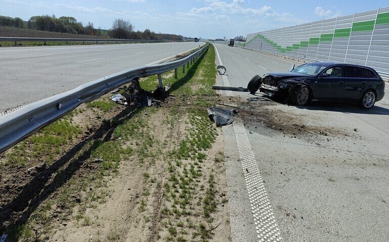 Groźny wypadek na A1
