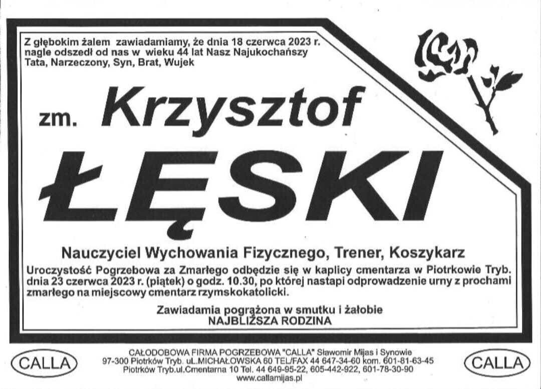 Zmarł Krzysztof Łęski